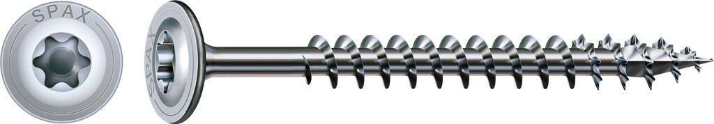 SPAX washer head  10 x 240/80  partial thread, T-STAR plus T50, 4CUT, WIROX